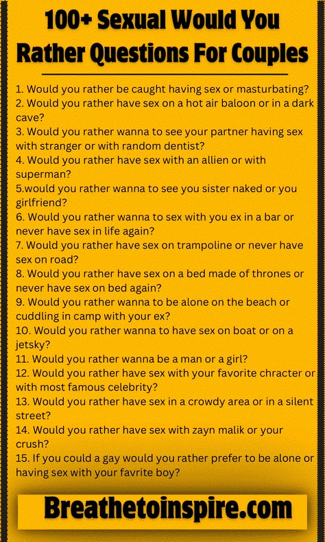 Would U Rather Questions For Couples, Fantasy Questions For Couples, How Well Do You Know Me Questions For Couples, Would You Rather Dirty Questions For Couples, 50 Questions Game Spicy, Role Play Scripts For Couples, Would You Rather For Couples, Would U Rather Questions For Boyfriend, Would You Rather Questions For Couples Spicy