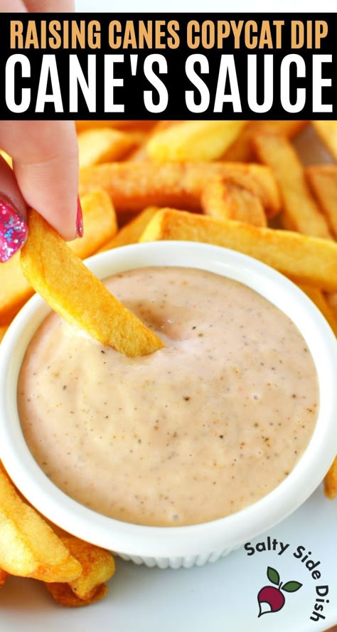 Copycat Raising Canes Sauce, Ketchup Mayo Dipping Sauce, Healthy Canes Sauce, Copycat Canes Sauce Recipe, Waffle Fry Dipping Sauce, Chicken Finger Sauce Recipe, Healthy Chicken Dipping Sauce, Canes Dipping Sauce, Homemade Dipping Sauces