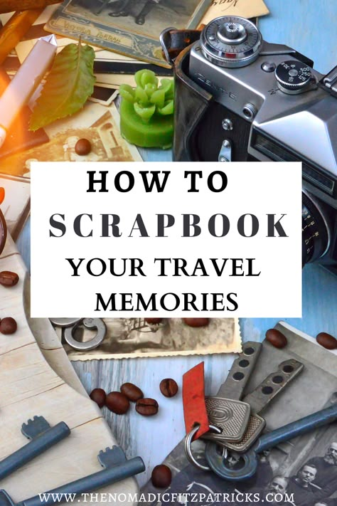 Scrapbook Tickets Ideas, Vacation Memory Ideas Diy, Scrapbook Page Maps, Scrapbook Travel Layouts, Travel Scrapbook Pages Ideas, Picture Scrapbook Ideas Memories, Junk Scrapbook Ideas, Scrapbook Travel Ideas, How To Make A Memory Book