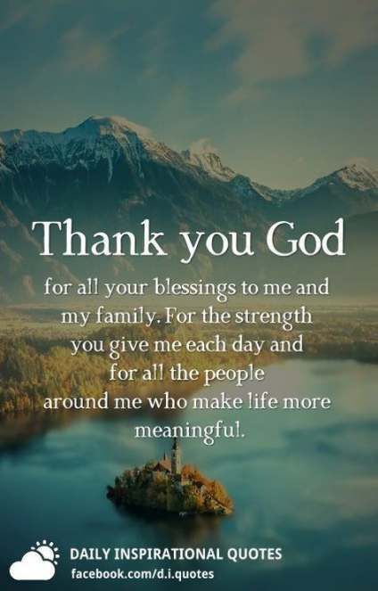 Thank You God Quotes For The Blessings