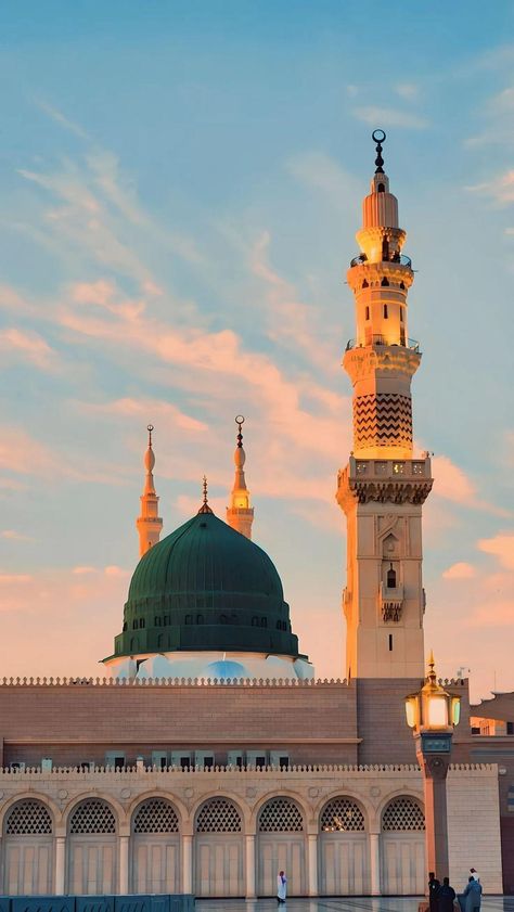 Islamic Madina, Madina Sharif Beautiful Pic, Medina Wallpaper, Mecca Images, Gallery Frame Set, Madina Sharif, Green Dome, Medina Mosque, Mosque Art