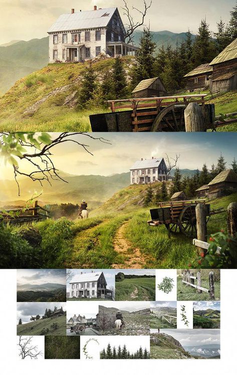 Matte Painting Photoshop Ideas, Mattepainting Photoshop, Matte Painting Photoshop, Matte Painting Ideas, Matt Painting, Cool Photoshop, Retouching Photoshop, Photoshop Collage, Photoshop Ideas