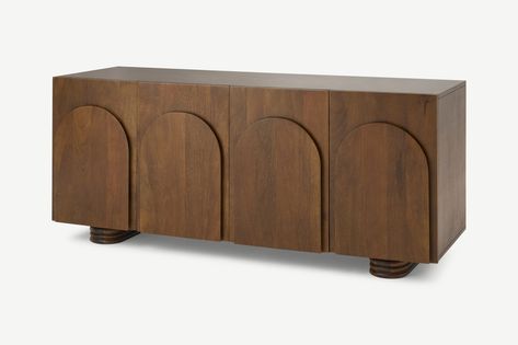 Kalaspel Wide Sideboard, Dark Mango Wood | MADE.com Study Room Furniture, 6 Seater Dining Table, Kitchen Modular, Wide Sideboard, Folding Dining Table, Wall Shelf Decor, Solid Wood Sideboard, Side Board, Large Sideboard