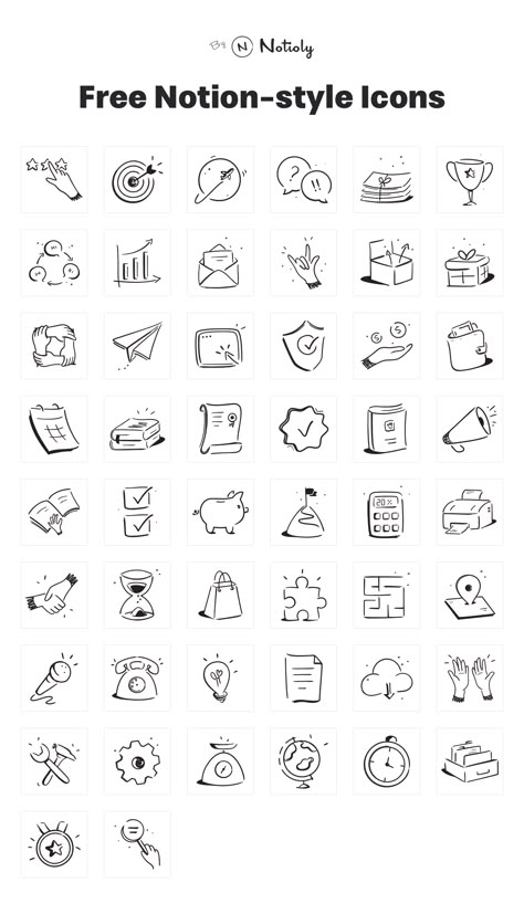 50 Free Notion-style icons - Freebiesbug Aesthetic Planner Template, Students Planner, Template Study, Planner Template Weekly, Planner For Students, Resources Icon, Best Presentation Templates, Day Planner Template, Aesthetic Mobile