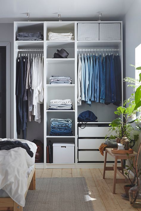 14 Best Closet Systems for Next-Level Organization Best Closet Systems, Dressing Ikea, Armoire Ikea, Armoire Pax, Pax System, Ikea Wardrobe, Ikea Closet, Ikea Pax Wardrobe, Wardrobe Organisation