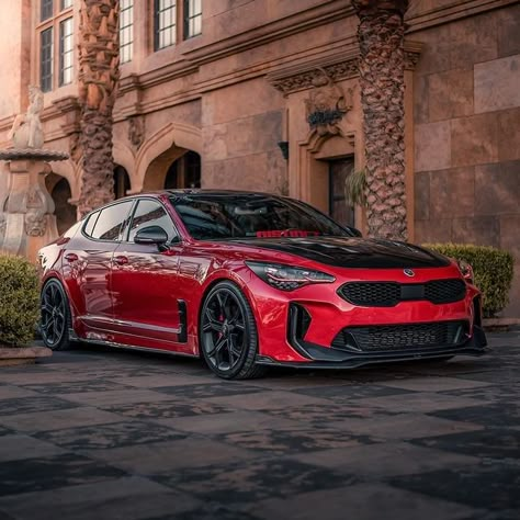 Kia Stinger Modified, Kia Stinger Gt Custom, Stinger Kia, To Fast To Furious, Kia Stinger Gt, Kia Optima K5, Car Jdm, Kia K5, Biker Photoshoot