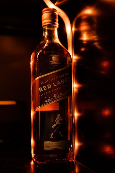 I took this photo in our office just to kil some time :) Johnnie Walker Red Label, Gear Closet, Whisky Collection, Whisky Drinks, Sony A7iii, Alcohol Bottles, Johnnie Walker, Red Label, Whiskey Bottle