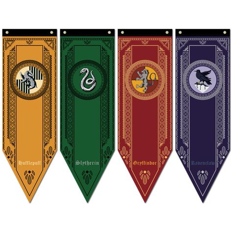 Harry Potter Wall Hanging, Harry Potter Setting, Gryffindor Flag, Harry Potter House Banners, Harry Potter House Decor, Hogwarts Classroom, Harry Potter Decoration, Harry Potter Teams, Harry Potter Weihnachten