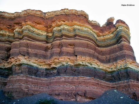 Layers of sediment Geology Rocks, Rock Formations, Natural Phenomena, Styling Ideas, Pics Art, Patterns In Nature, Stone Rocks, Kitchen Styling, Science And Nature