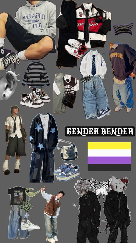 Gender neutral inspo, masculine and feminine coming soon Feminine In A Masculine Way, Gender Neutral Outfit, Gender Neutral Outfits, Feminine Outfits, Neutral Outfits, Masculine And Feminine, Gender Neutral Clothes, Feminine Outfit, Fit Inspo