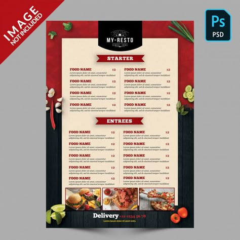 Food menu template Premium Psd | Premium Psd #Freepik #psd #food #vintage #menu #design Hotel Menu Card Design, Hotel Menu Card, Food Menu Card Design, Chinese Food Menu, Menu Sushi, Menu Burger, Menu Vintage, Chinese Menu, Brochure Food