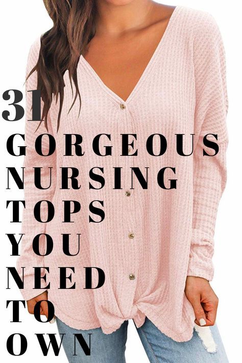 Top finds on nursing tops that don't look like nursing tops. These breastfeeding tops are so fashionble you'll wear them long after you are done nursing. #nursingtops #fashionablenursingtops #breastfeedingtops #nursingclothes Best Nursing Tops, Nursing Clothes Breastfeeding, Nursing Tops Breastfeeding, Breastfeeding Shirt, Nursing Tank Top, Nursing Hoodie, Breastfeeding Clothes, Breastfeeding And Pumping, Nursing Mom