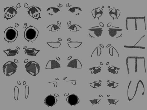 X Drawing, Drawing Face Expressions, Eye Drawing Tutorials, Creative Drawing Prompts, Art Tools Drawing, Sketches Tutorial, Drawing Expressions, Concept Art Drawing, 영감을 주는 캐릭터