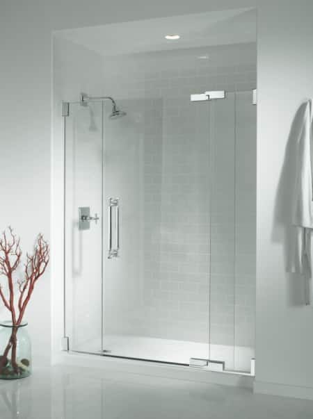 Bathroom Remodel Rustic, Frameless Glass Shower Enclosure, Bathroom Remodel Small Budget, Mom Bathroom, Clean Shower Doors, Bathroom Shower Doors, Glass Shower Doors Frameless, Bathroom Showers, Frameless Shower Enclosures