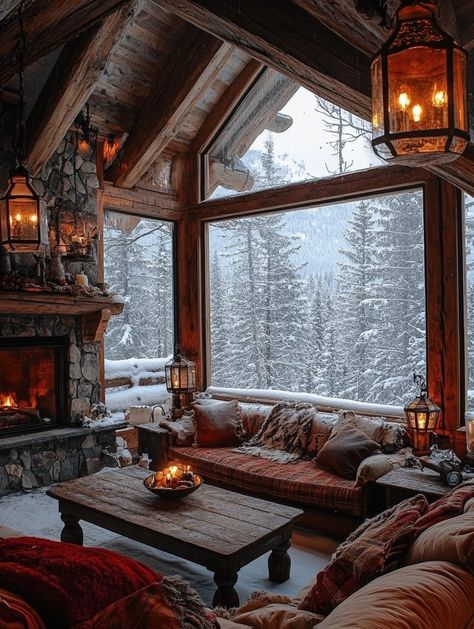 Cozy Cabin Aesthetic, Rustic Cabin Interior, Cabin Interior Design Ideas, Cabin Interior Ideas, Cabin Vibes, Cabin Interior Design, Cabin Living Room, Cabin Aesthetic, Cabin Interiors