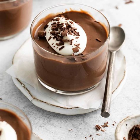 Gluten-Free Chocolate Pudding Gluten Free Pudding, Baked Chocolate Pudding, Meaningful Eats, Pumpkin Fruit, Homemade Chocolate Pudding, Gluten Free Stuffing, Best Gluten Free Desserts, Gluten Free Dessert Recipes, Chocolate Pudding Recipes