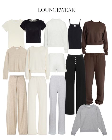 Looking for cozy loungewear sets and staples for travel? Then shop this Loungewear I’m Loving 🤎 cozy fleece sweatpants and joggers, cashmere lounge set, cotton baby tee’s, cashmere sweater, and pointelle sleep set. If you are in need of stylish outfit ideas for spring, then I'm your girl. Tap to shop these timeless loungewear sets I'm loving and check out more of my minimal style. Cashmere Sweatpants Outfit, Elegant Loungewear Outfits, Old Money Aesthetic Loungewear, Old Money Lounge Wear, Elevated Loungewear Outfits, Lounge Wear Outfit Ideas, Classy Loungewear Outfit, Sophisticated Loungewear, Chic Loungewear Outfits