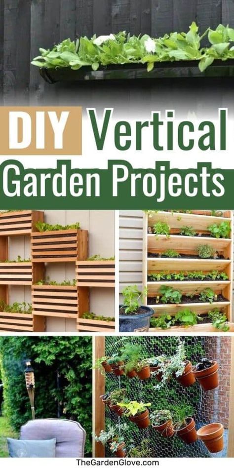 28 Creative DIY Vertical Garden Ideas & Projects Diy Vertical Growing Tower, Vertical Garden Layout, Vertical Garden Vegetables, Vertical Vegetable Garden Ideas, Landscape Design Patio, Tower Gardening, Diy Vertical Garden, Vertical Gardening Ideas, Vertical Container Gardening