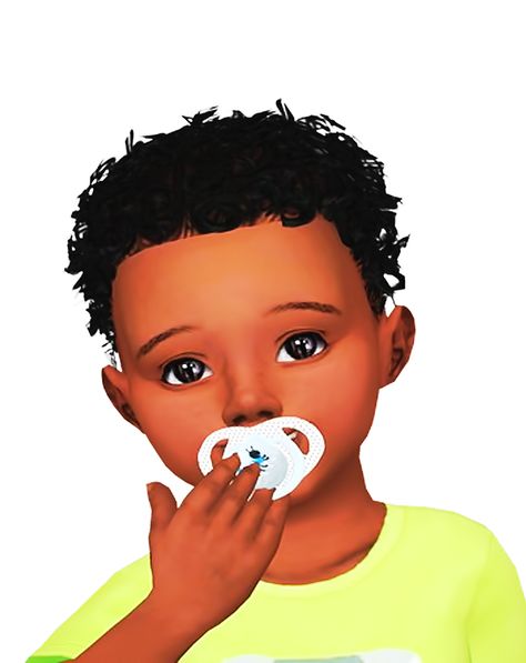 Adorable little toddler hair by ebonix! Must check her websites! Lost of Awesome items! 😍 Sims 4 Cc, Toddler Shoes, Sims 4, Curly Hair, Hair