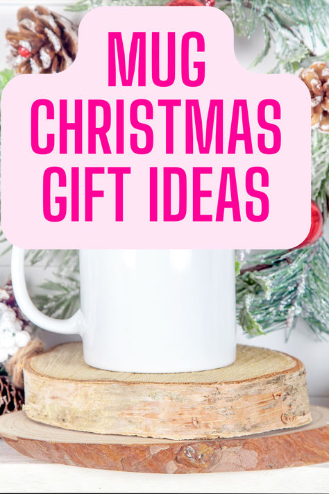 Mug Christmas Gifts Diy, Coffee Cup Gifts Fillers Mugs, Stuff A Mug Gift Ideas, Wrapping Mugs Ideas Christmas Gifts, Mug Gift Exchange Ideas, Christmas Mug Exchange Ideas, Christmas Gifts In A Mug, Holiday Mug Gift Ideas, Christmas Coffee Mugs Gifts Ideas