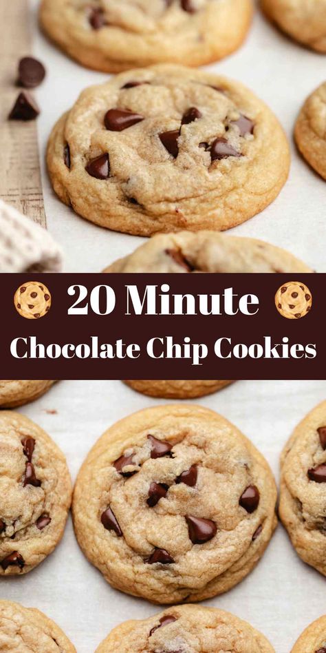 Easy Homemade Chocolate Chip Cookies, Choc Chip Cookie Recipe, Simple Chocolate Chip Cookie Recipe, Soft Cookie Recipe, Homemade Chocolate Chip Cookies, Easy Chocolate Chip Cookies, Soft Chocolate Chip Cookies, Baking Recipes Cookies, Choc Chip Cookies