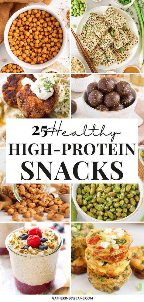 Looking for simple, healthy snacks? Here are 25 high-protein ideas to keep you satisfied and energized throughout the day. Healthy Snacks For Picky Eaters Adults, Protein High Snacks, Protein Only Snacks, Healthy Togo Snacks, Healthy Sweet Protein Snacks, Easy High Calorie Snacks, Protein Snack Prep, High Protein Office Snacks, Healthy High Protein Snacks On The Go