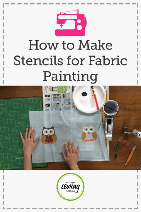 Painting your own fabric is an easy way to make your fabric unique. Nicole LaFoille demonstrates how to make your own stencils using freezer paper, to paint on fabric. In this sewing tutorial, Nicole walks you through all of the materials you will need and the step-by-step instruction for how to create stencils for fabric painting projects. Paint On Fabric, Make Your Own Stencils, Fabric Paint Diy, Painting Fabric, Stencil Fabric, Fabric Painting Techniques, Painting Unique, Fabric Paint Designs, Stencil Printing