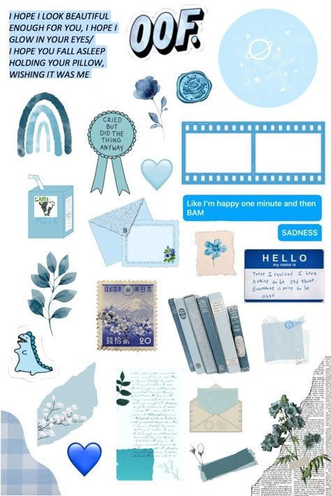 blue sticker sheet paperlabels 990 Printable Scrapbook Paper Aesthetic Blue, Blue Scrapbook Ideas Aesthetic, Blue Scrapbook Aesthetic, Blue Vintage Stickers, Blue Scrapbook Stickers, Blue Printable Stickers, Blue Stickers Aesthetic Printable, Blue Journal Aesthetic, Blue Aesthetic Journal