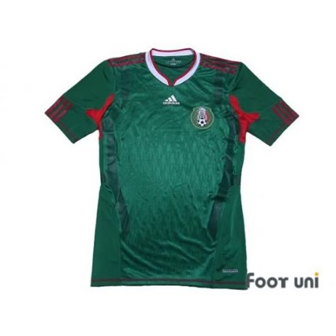 Photo1: Mexico 2010 Home Authentic Techfit Shirt - 2010 South Africa FIFA World Cup Mexico Home Authentic Techfit Shirt Techfit Authentic - Football Shirts,Soccer Jerseys,Vintage Classic Retro - Online Store From Footuni Japan Mexico Football, World Cup Mexico, Mexico Soccer Jersey, Mexico Shirts, Mexico Soccer, Retro Football Shirts, Jersey Vintage, Retro Football, White Jersey