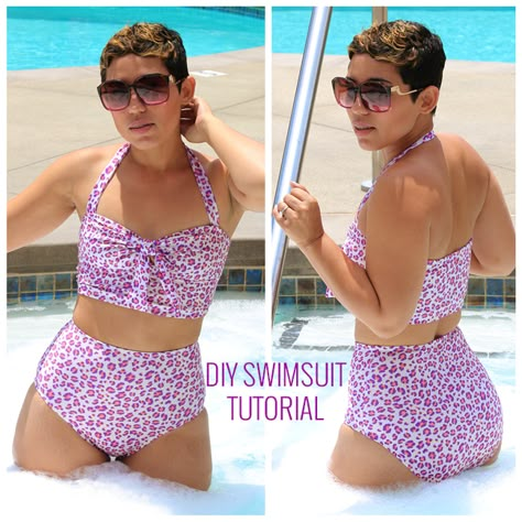 Swimsuit McCall's 5400 YouTube Tutorial (https://www.youtube.com/watch?v=LzQIAZr-w2c) Diy Swimwear, Swimsuit Pattern Sewing, Sewing Swimwear, Diy Swimsuit, Mimi G, Sewing Lingerie, Swimsuit Pattern, Sewing Patterns Girls, Diy Vetement