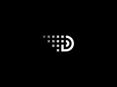 DP logotype letter DP monogram black and white minimal geometric logo design 90-s style pixel art logo design inspiration ideas for branding and identity graphic design Digitalization Logo, Pixel Logo Design Ideas, Digital Logo Design Ideas, Digital Logo Ideas, Pixel Logo Design, Id Logo Design, Dp Monogram, Pixel Art Logo, Iq Logo