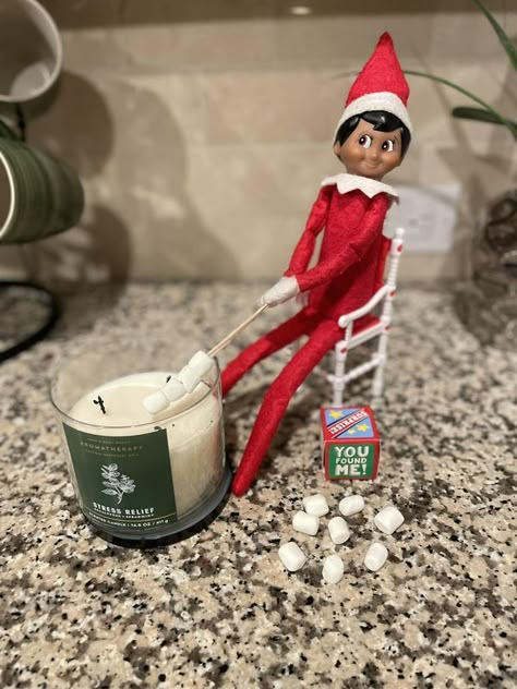 Your Elf on the Shelf ideas | Hiiii!  | Facebook Cute Elf On The Shelf Ideas For Kids Fun, Girl Elf On Shelf Ideas, Cute Elf On The Shelf Ideas Creative, Elf Oh The Shelf Idea, Elf On Da Shelf Ideas, Eld In The Shelf Ideas Easy, Croc Elf On The Shelf, Elf Ideas For Coming Back, Elf In Shelf Idea