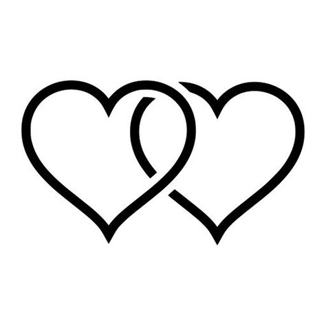 Two Hearts Intertwined, Two Hearts Overlapping Tattoo, Two Hearts Together Drawing, Heart Svg Free, Two Hearts Tattoo, Love Wrist Tattoo, Heart Tattoo Design, Gradient Heart, Love Heart Tattoo