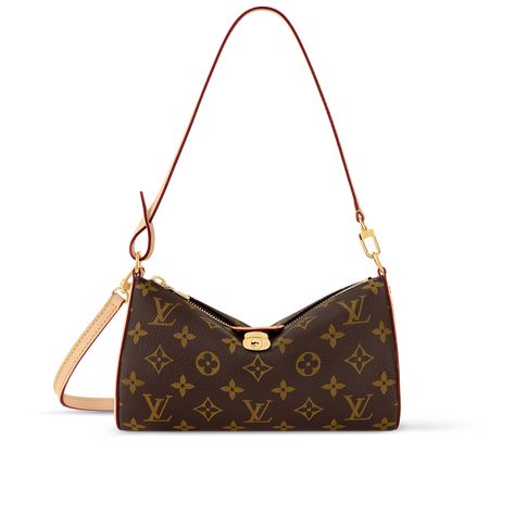 LOUIS VUITTON® - Pochette Tirette - Monogram Brown Luxury Bag, Luis Viton Bags, Designer Everyday Bag, Lv Pochette Accessories Outfit, Outfits With Louis Vuitton Bag, Must Have Designer Bags, Purses Louis Vuitton, Louis Vuitton New Bags, Small Designer Bags