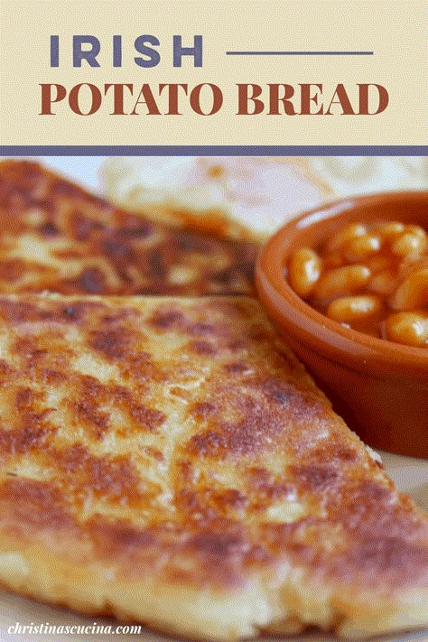 Irish Potato Bread, Full Irish Breakfast, Irish Cooking, Irish Foods, Potato Pancake, Irish Potato, Irish Potatoes, Scottish Recipes, Irish Food