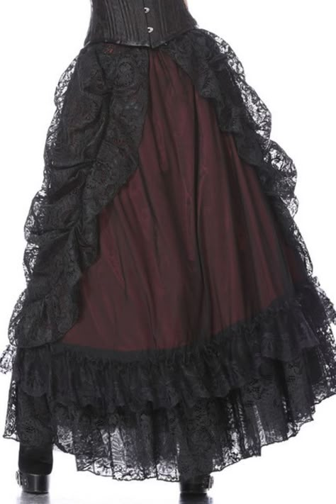 Court Skirt, Goth Skirt, Dark In Love, Goth Outfit, Vampire Goth, Goth Clothes, Victorian Goth, Gothic Rock, Mode Inspo