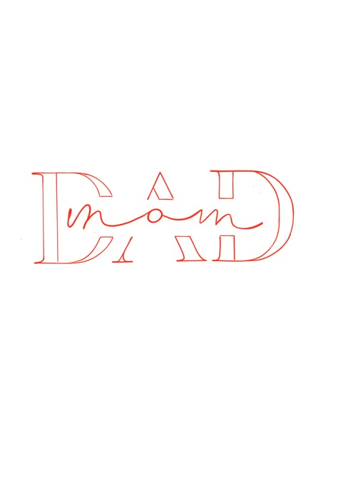 I Love You Dad Tattoo, Tattoos For Mom And Dad, Papa Tattoo Design, Tattoos With Secret Meanings, Mom And Dad Tattoo, Typographic Tattoo, Hip Hop Tattoo, Word Tattoos With Meaning, Word Tattoo Ideas