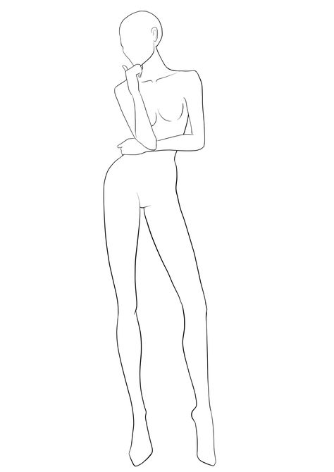 Free figure Bases for fashion design sketches. Large collection of body templates in variety of poses. Pick the best croquis to draw your design on! Body Outline Drawing Fashion Design, Goldendoodle Art, Fashion Illustration Template, Fashion Sketch Template, Fashion Model Drawing, Fashion Figure Templates, Fashion Illustration Poses, Fashion Model Sketch, Body Template