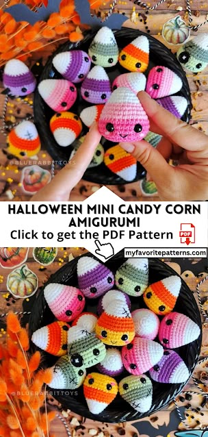 Candy Corn Keychain Crochet Pattern, Crochet Candy Corn Amigurumi, Crochet Halloween Party Favors, Mini Candy Corn Crochet Pattern Free, Crochet Mini Candy Corn, Halloween Crochet Keychain Pattern, Mini Halloween Crochet Patterns, Halloween Crochet Keychains, Cute Halloween Crochet Patterns