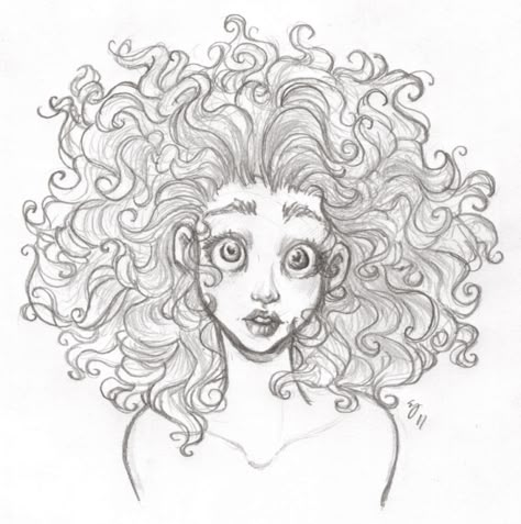 wild by tell me lies Merida From Brave, Character Design Cartoon, Curly Hair Drawing, Hair Illustration, Hair Sketch, Art Tumblr, Hair Drawing, Deviant Art, Girl Sketch