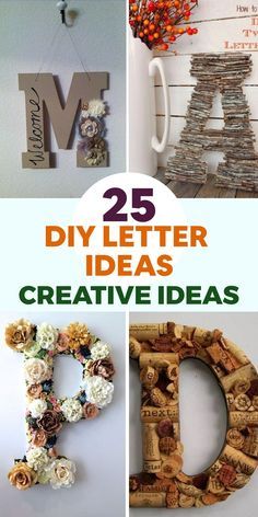 Want to add some cool and creative ideas for art to your home? The 23 Cool DIY Letter Ideas is what you are looking for. Whether you love cool DIY pallet sign Big Letter Decor, Diy Letter Decor Initials, Diy Wedding Letters, Letters Decoration Ideas, Wooden Letter Decoration Ideas, Wedding Letters Decor, Painted Letters Diy, Creative Ideas For Art, Wooden Letter Painting Ideas