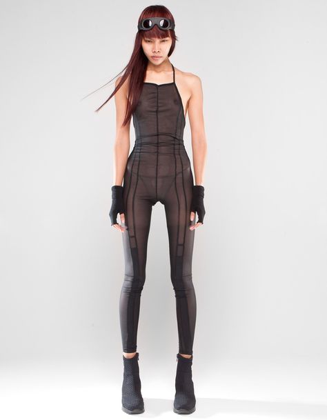 Full Body Suit Outfits, Body Suit Outfit, Futuristic Accessories, Dystopian Fashion, Super Nova, Suit Pin, Motorbike Girl, Concept Clothing, Full Body Suit