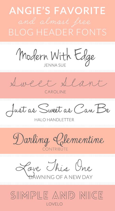 Here are My Favorite and Free Fonts For Blog Headers. Most of These Fonts are Free and Look Fabulous in Blog Header Designs! Header Fonts, Blog Fonts, Blog Header Design, Nightmare Before Christmas Font, Header Designs, Christmas Fonts Alphabet, Numbers Tattoo, Blog Headers, Christmas Fonts Free