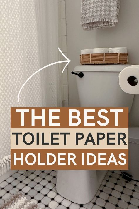 If you have been wondering where to put toilet paper holder in small bathroom, these three ideas are a game-changer! Toilet Paper Storage Ideas, Storage Ideas Small Spaces, Paper Storage Ideas, Toliet Paper Holder, Modern Toilet Paper Holders, Best Toilet Paper, Over Toilet Storage, Kids Toilet, Small Kids Room