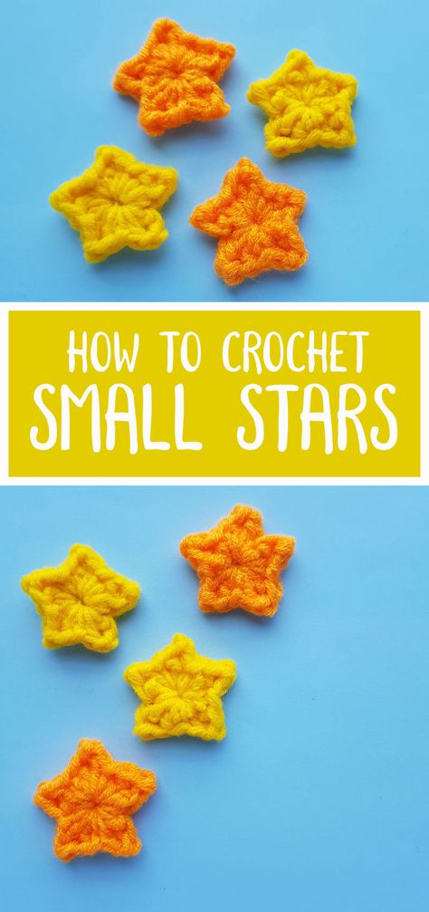 Crochet Star Mobile, Free Star Crochet Pattern, Small Star Crochet, Small Crochet Applique Patterns Free, Crochet Small Star, Crochet Star Applique, Beading Patterns Free Tutorials, Crochet Star Pattern, Star Crochet Pattern