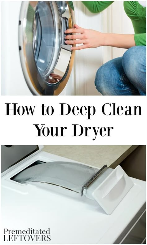 Dryer Cleaning, Clean Your Oven, Clean Washer, Deep Cleaning House, Clean Your Washing Machine, Diy Cleaning Solution, Deep Cleaning Tips, Cleaning Tips Tricks, Laundry Tips