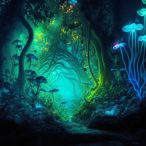 Misty mushroom forest Magical forest #zicxa-photos #zicxa #images #background #wallpaper #freepik #shutterstock #VN Underdark Mushroom Forest, Mystical Mushroom Forest, Dnd Forest Aesthetic, Fantasy Landscape Mushroom, Magical Mushroom Art, Fantasy Bioluminescent Forest, Fantasy Forest At Night, Forest Portal Fantasy Art, Mystical Places Enchanted Forest