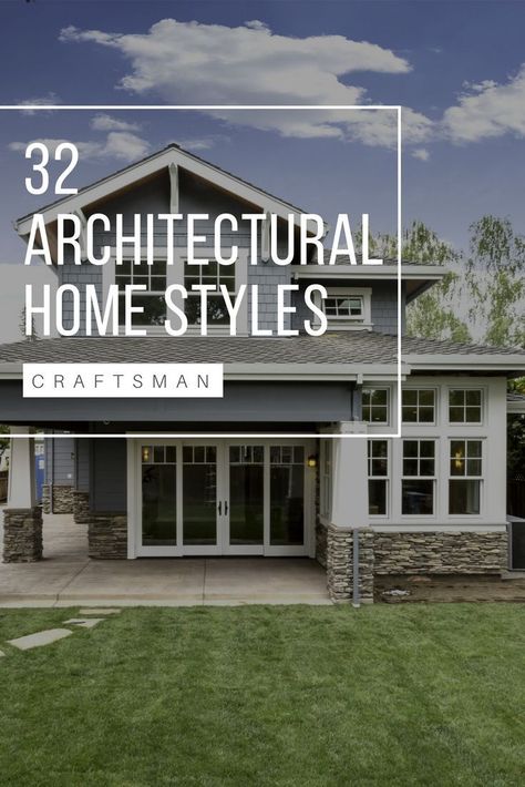 Types Of Home Design Styles Exterior, Types Of House Architecture, Architectural Home Styles, Different Styles Of Homes Architecture, Types Of Architecture House, Different Types Of Homes Style, Different Style Houses Exterior, Home Building Styles, Different House Exterior Styles