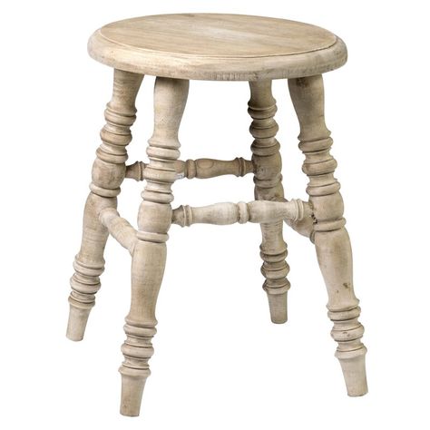 August Grove Leanna Solid Wood Accent stool & Reviews | Wayfair Farmhouse Stools, Wood Counter Stools, Wooden Counter, Accent Stool, Carved Legs, Wooden Stool, Wood Bar Stools, Wood Counter, Counter Height Bar Stools