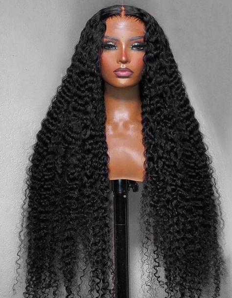 This Curly Full Lace Wig is constructed with 100% human hair and features a full lace cap for a natural and effortless look. Its pre-plucked hairline ensures a comfortable fit that looks like natural hair growth. The premium-quality, hand-crafted curly hair provides a fun, voluminous look. Product Details Brand: Ishow Hair Hair Material: 100% human hair from one donor Hair Color: Natural Black Texture: Curly Length: 10-28 Inch Available(Hot Selling:28 Inch) Hairline: pre-plucked Can Be Dyed: yes Long Curly Hair Wig, Wigs Curly, Wig Curly, Big Curly Lace Front Wigs, Md Hairstyles, Curly Black Wig, Hair Wigs, Black Wigs, Curly Wigs For Black Women